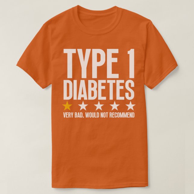 Camiseta Tipo 1 Diabetes 3 (Diseño del anverso)