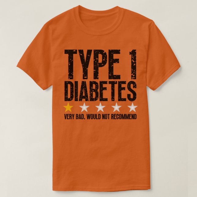 Camiseta Tipo 1 Diabetes 4 (Diseño del anverso)
