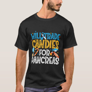 Camiseta Tipo 1 Diabetes Sensibilización Sobre El Comercio
