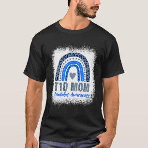 Camiseta Tipo 1 Diabetes T1d Mamá Diabetes Sensibilización 