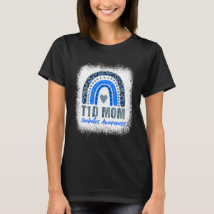 Camiseta Tipo 1 Diabetes T1d Mamá Diabetes Sensibilización 
