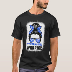 Camiseta Tipo 1 Guerrero de la Diabetes T1D Mes de Concienc
