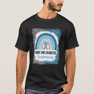 Camiseta Tipo 1 Sensibilización sobre la diabetes leopardo 