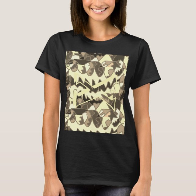 CAMISETA TIPO ABSTRACTO AFRICANO ABORIGINAL ART (Anverso)