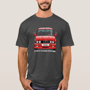 Camiseta Tipo blanco (rojo) del aniversario de BMW E30 M3