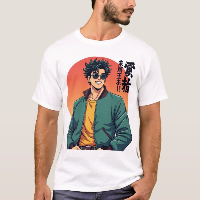 Camiseta Tipo de Anime Retro de Guay - Estética elegante de (Anverso)