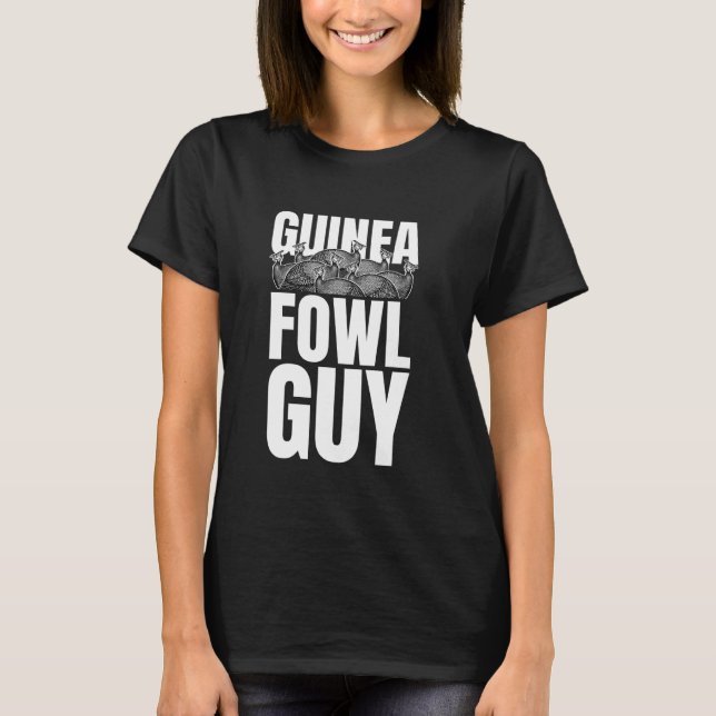 Camiseta Tipo de ave de guinea pollo (Anverso)