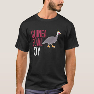 Camiseta Tipo de ave de Guinea pollo