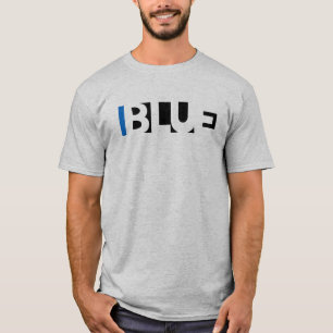Camiseta Tipo de azul