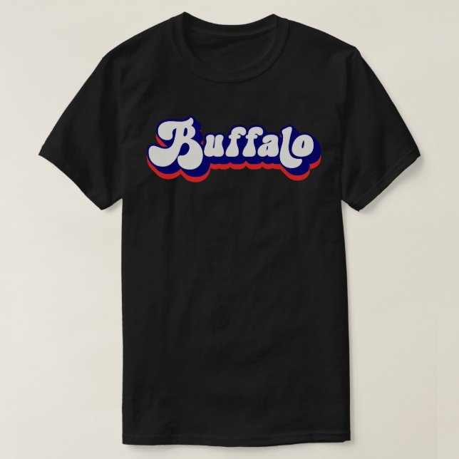 Camiseta Tipo de cosecha de búfalo NY retro (Diseño del anverso)