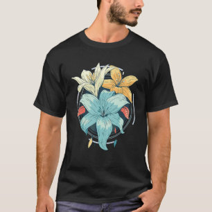 Camiseta Tipo de Flor de Amarilis Floristería Jardín