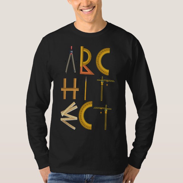 Camiseta Tipo De Herramientas Arquitectura De Arquitectura  (Anverso)