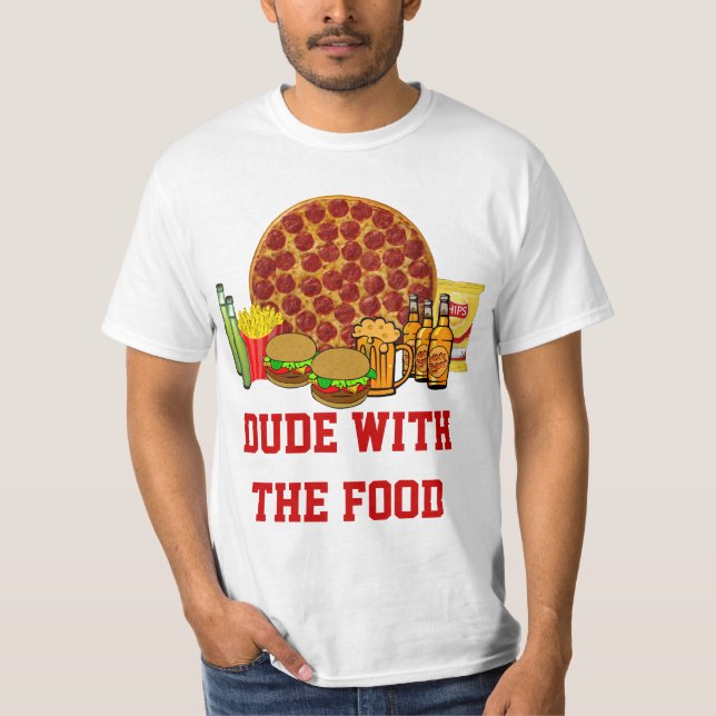 Camiseta Tipo de la comida (Anverso)