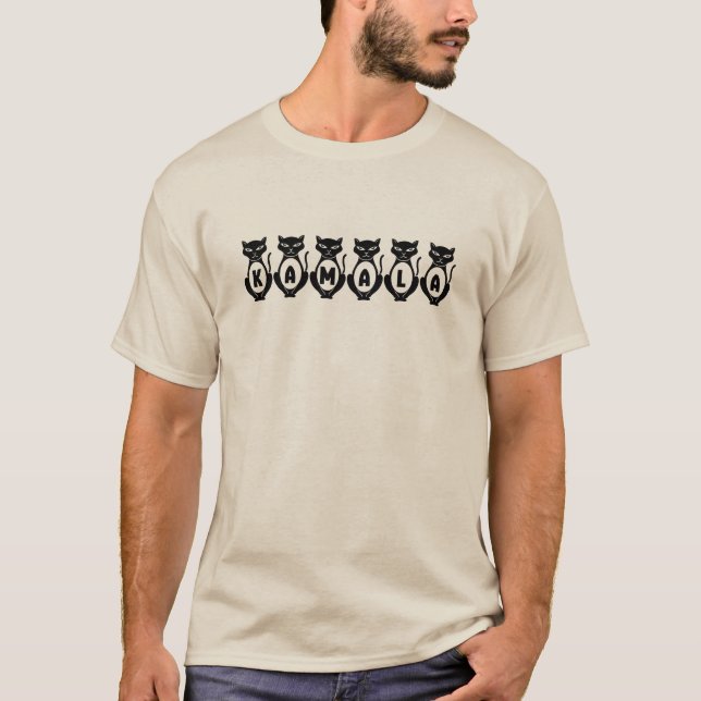 Camiseta Tipo de letra del gato de Kamala (Anverso)