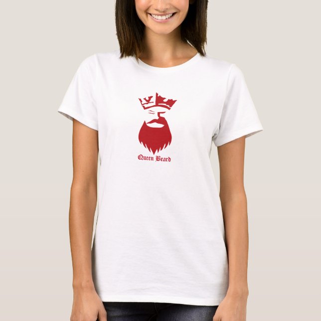 Camiseta Tipo de letra fuerte de Queen Beard (Anverso)