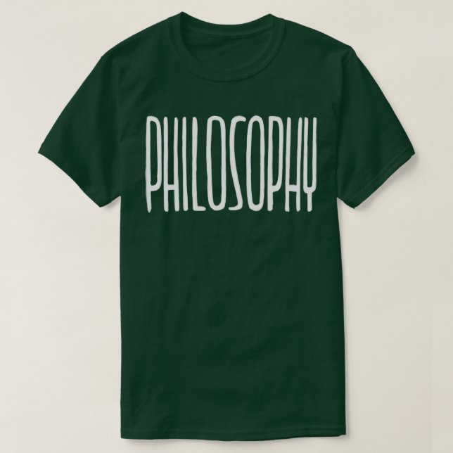 Camiseta Tipo de letra manuscrito de filosofía (Diseño del anverso)