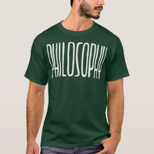 Camiseta Tipo de letra manuscrito de filosofía