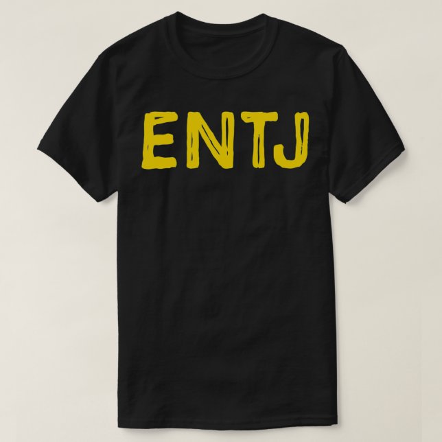 Camiseta Tipo de personalidad de Etrovert ENTJ (Diseño del anverso)
