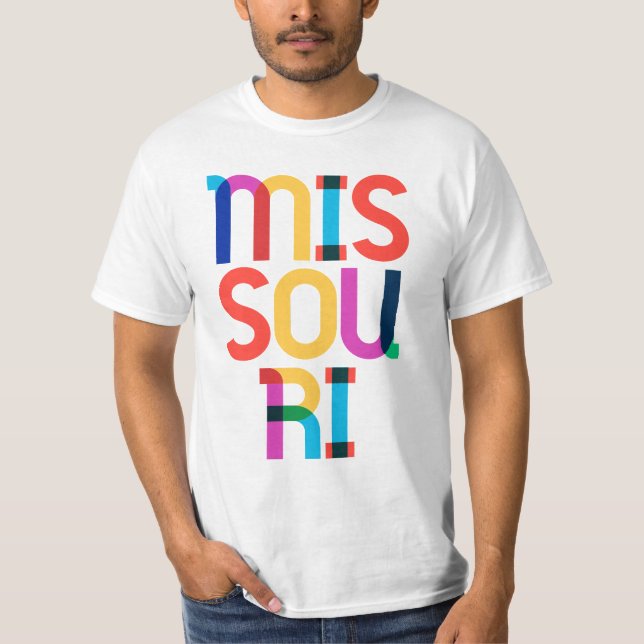 Camiseta Tipo de Pop Art 80 retro misuri (Anverso)