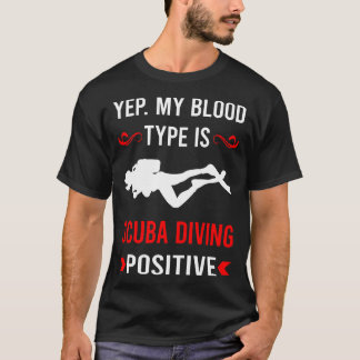 Camiseta Tipo de sangre Buceo Scuba