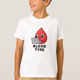Camiseta Tipo de sangre Graciosa Caída de Sangre Pun