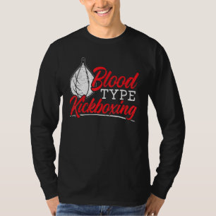 Camiseta Tipo de sangre Kickboxing Kickboxer Combate MM