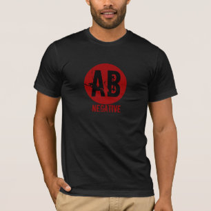 CAMISETA TIPO DE SANGRE NEGATIVO DEL AB
