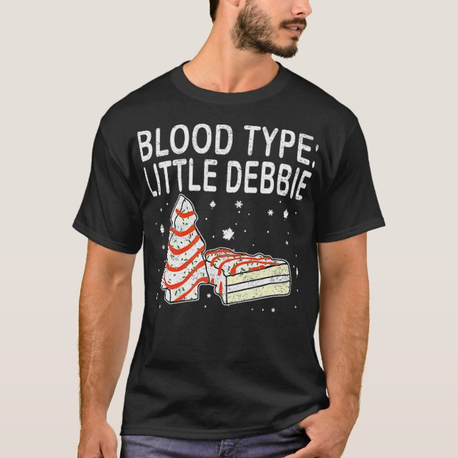 Camiseta Tipo de sangre Pequeños Navidades Debbie Regalo di (Anverso)