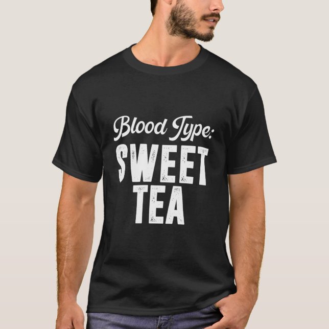 Camiseta Tipo de sangre Té dulce (Anverso)