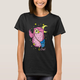 Camiseta Tipo de sueño Lechuza Nocturna Nerdy Owl