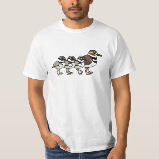 Camiseta Tipo de tero norteamericano y tres polluelos