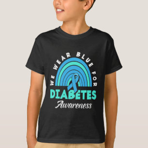 Camiseta Tipo Diabético 1 T1D Usamos Azul Para La Diabetes 