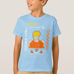 Camiseta tipo digital en un mundo digital