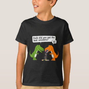 Camiseta Tipo Divertido de Dinosaurio ¿Te Comiste al Último