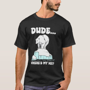Camiseta Tipo Dónde Está Mi Oso Polar Divertido Cambio Clim