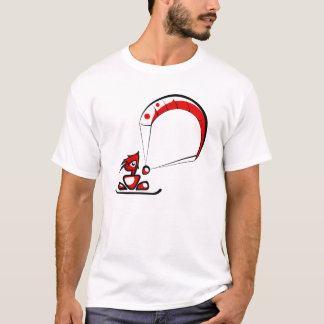 Camiseta Tipo fresco del dibujo animado del kitesurf