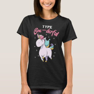 Camiseta Tipo Maravilloso Tipo 1 Conciencia sobre la diabet