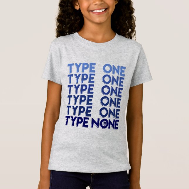 Camiseta Tipo Ninguno [Azul/Gris] (Anverso)