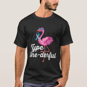 Camiseta Tipo Onederful Lindo Flamenco Tipo 1 Diabetes Cons