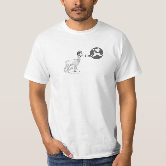 Camiseta Tipo peludo del bigote (Anverso)