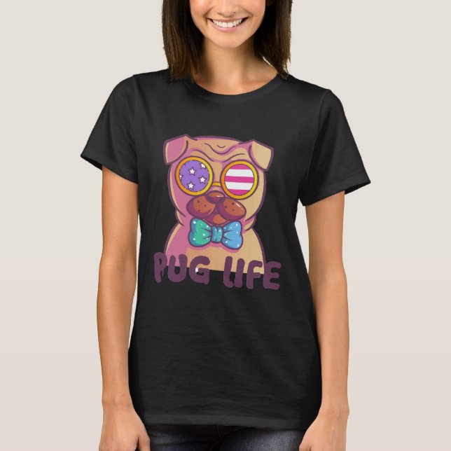 Camiseta tipo Pug Life Classic 119 (Anverso)