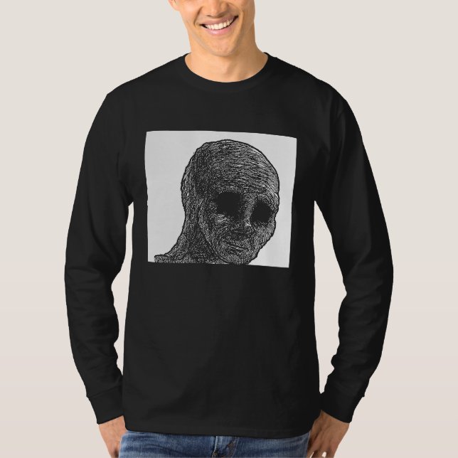 Camiseta Tipo que siente Wojak Meme Doomer  1 (Anverso)