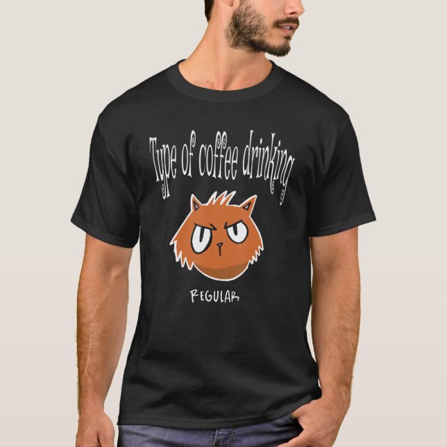 Camiseta Tipo Regular De Café Cafetería Barista Bebida (Anverso)