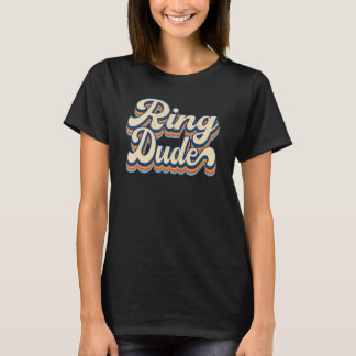 Camiseta Tipo Retro Anillo  Ducha Nupcial Para Anillo Boda 