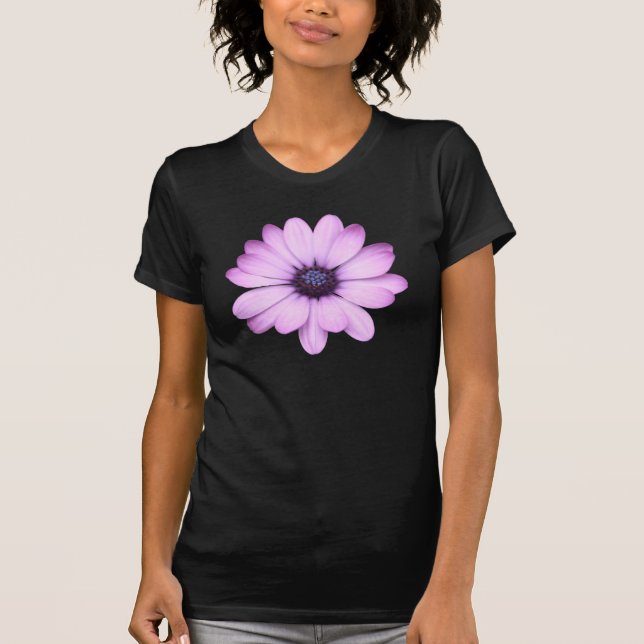 Camiseta Tipo rosado flor de la margarita (Anverso)