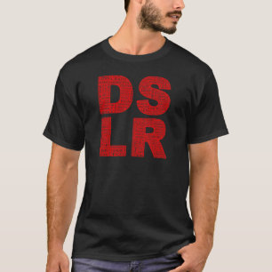 Camiseta Tipo texto de DSLR del error tipográfico