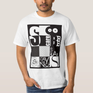 Camiseta Tipografía abstracta