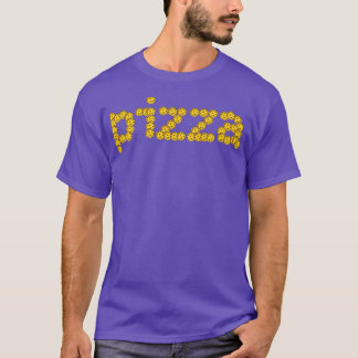 Camiseta Tipografía alimentaria de pizza