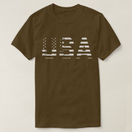 Camiseta Tipografía angustiada de Estados Unidos