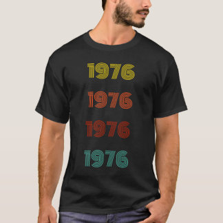 Camiseta Tipografía Año Retro 1976
